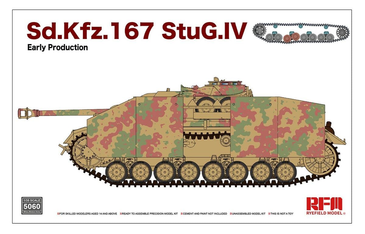 Немецкая САУ Sd.Kfz.167 StuG.IV ранняя (рабочие траки)