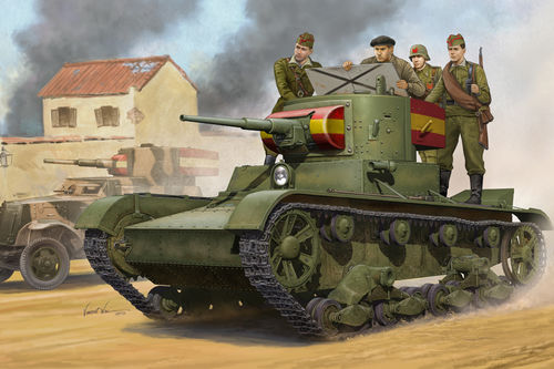 Советский лёгкий танк Т-26 образца 1935  года