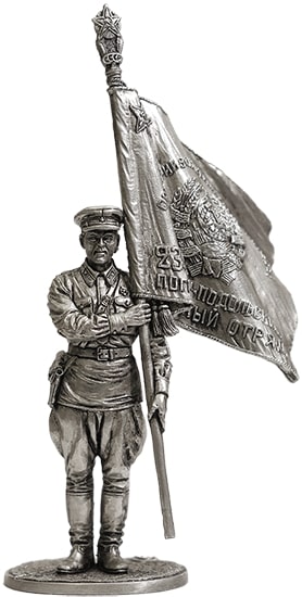 Ст. сержант погранвойск НКВД со знаменем, 1939-43гг. СССР