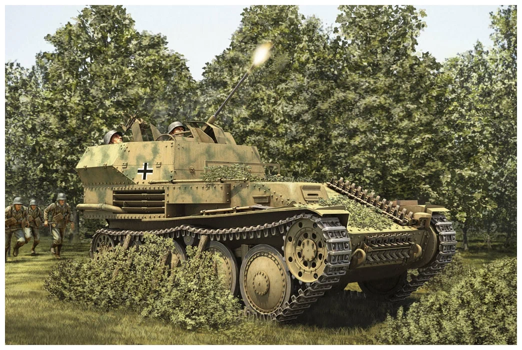 HobbyBoss :: 1-35 техника :: Немецкий зенитный танк 2cm Flak 38 Pz.Kpfw ...